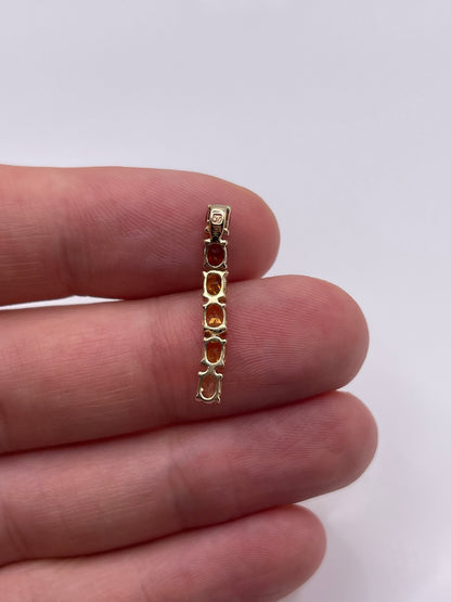 9ct gold citrine pendant