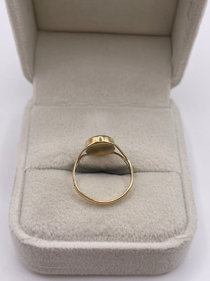 9ct gold blue John ring