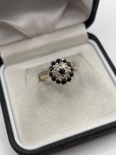 Load image into Gallery viewer, 9ct gold sapphire and diamond ring
