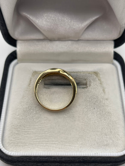 9ct gold multi gemstone and diamond ring
