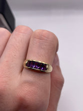 Load image into Gallery viewer, 9ct gold amethyst ring
