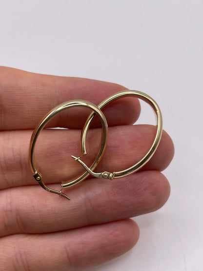 9ct gold Creole earrings