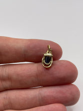 Load image into Gallery viewer, 9ct gold kyanite and zircon pendant
