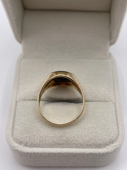9ct gold onyx signet ring