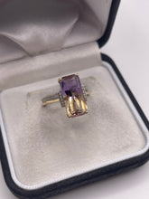 Load image into Gallery viewer, 9ct gold ametrine and diamond ring
