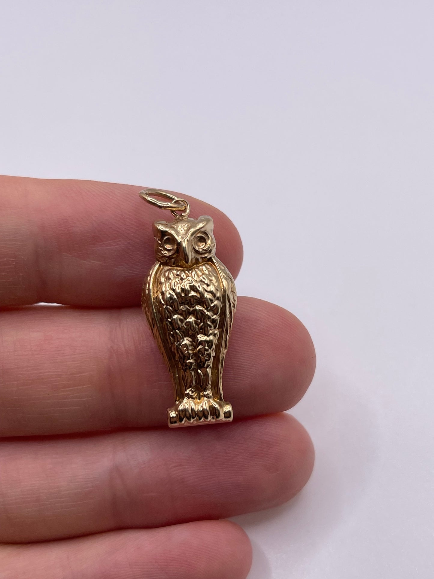 9ct gold owl charm