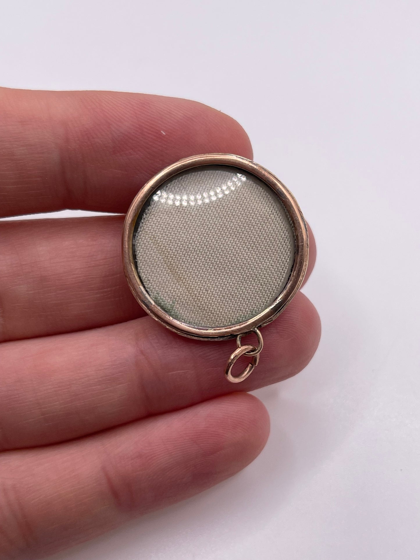 Antique 9ct gold coral cameo, turquoise and pearl pendant