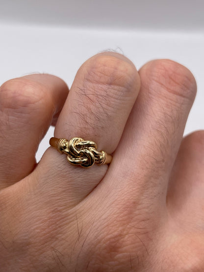 9ct gold knot ring