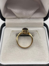Load image into Gallery viewer, 9ct gold Smokey quartz and diamond ring
