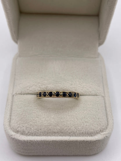 9ct gold sapphire ring