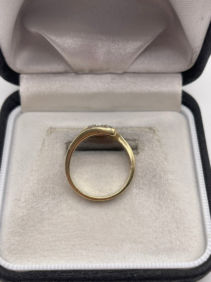 9ct gold fancy sapphire and diamond ring
