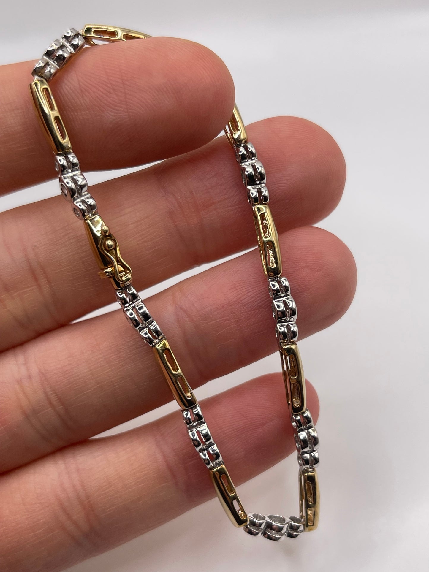 9ct gold diamond bracelet