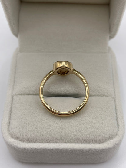 9ct gold blue John ring