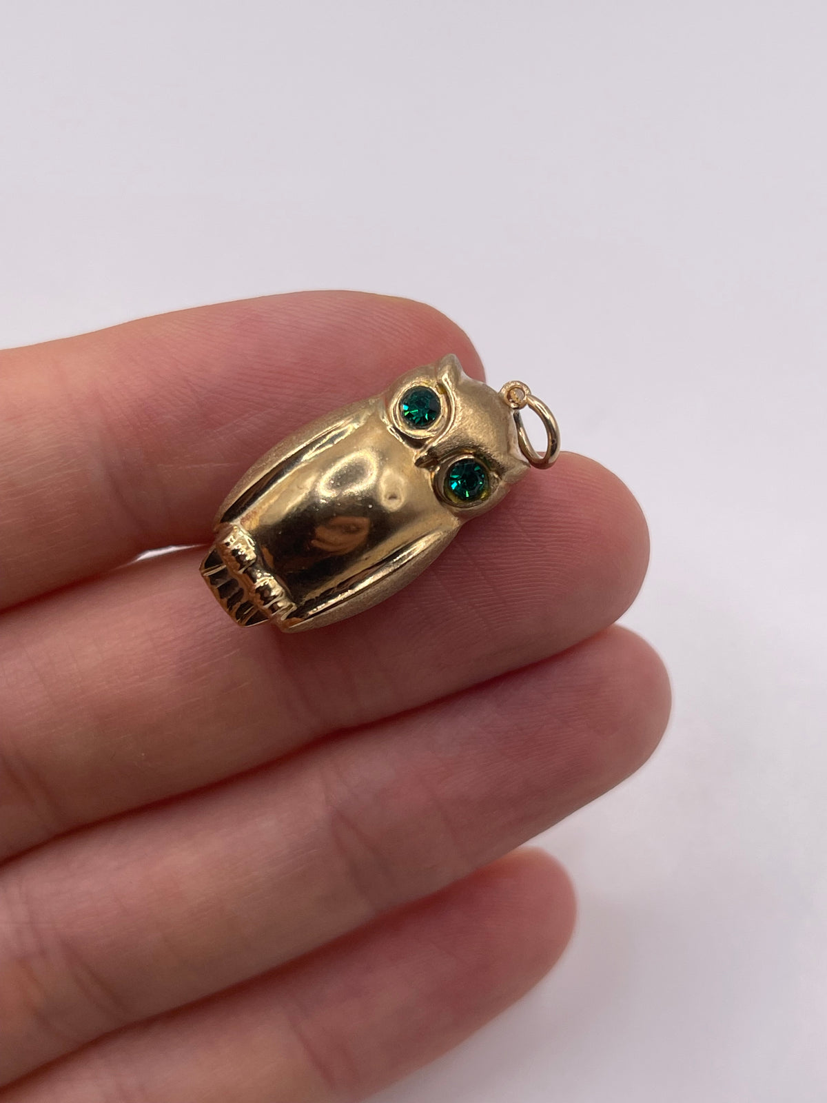 9ct gold owl charm