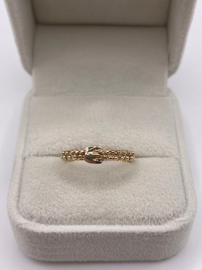 9ct gold buckle ring