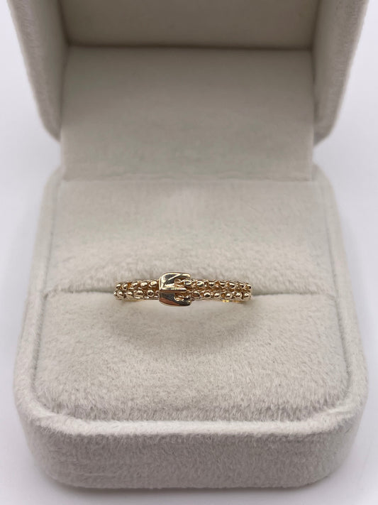 9ct gold buckle ring