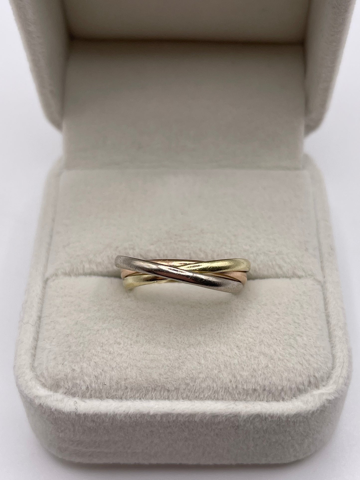 14ct gold tri gold ring