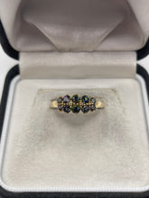 Load image into Gallery viewer, 9ct gold mystic topaz and diamond ring
