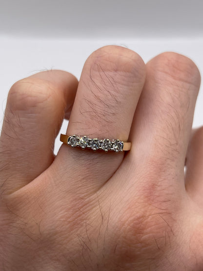 18ct gold diamond ring