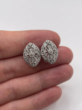 Load image into Gallery viewer, 9ct white gold diamond earrings
