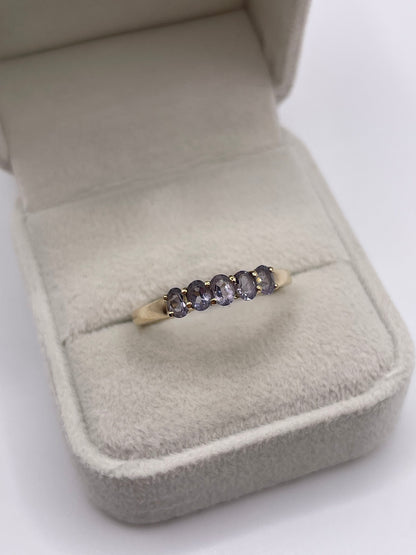 9ct gold tanzanite ring