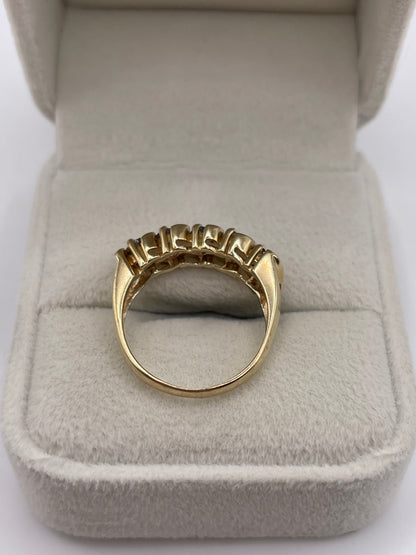 9ct gold multi gemstone ring