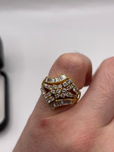Load image into Gallery viewer, 14ct gold diamond ring set
