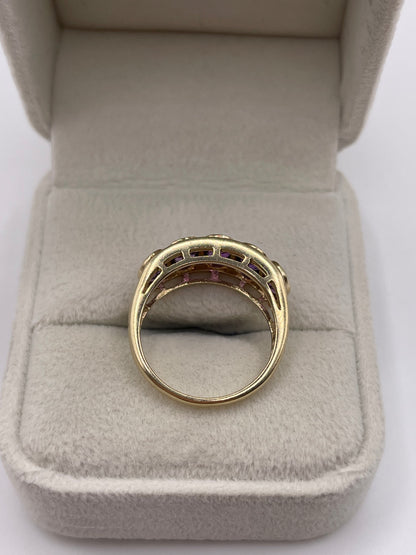 9ct gold amethyst ring