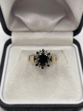 Load image into Gallery viewer, 9ct gold sapphire and diamond ring
