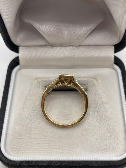 9ct gold diamond cluster ring