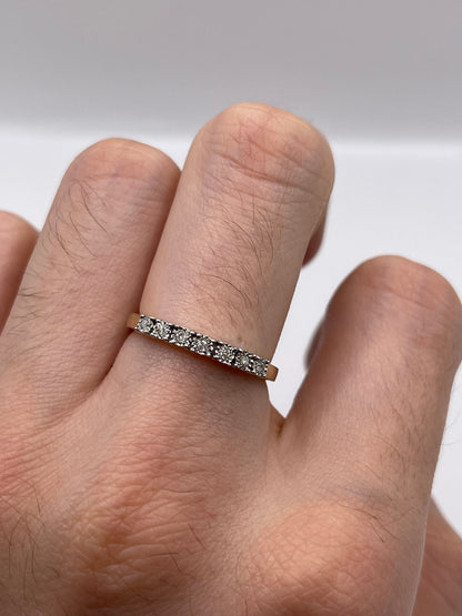 9ct gold diamond ring