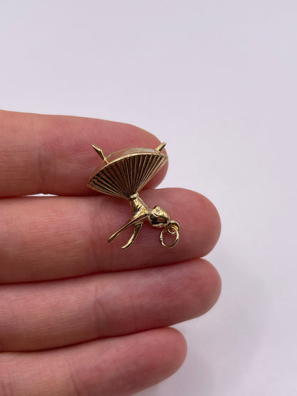 9ct gold dancer charm