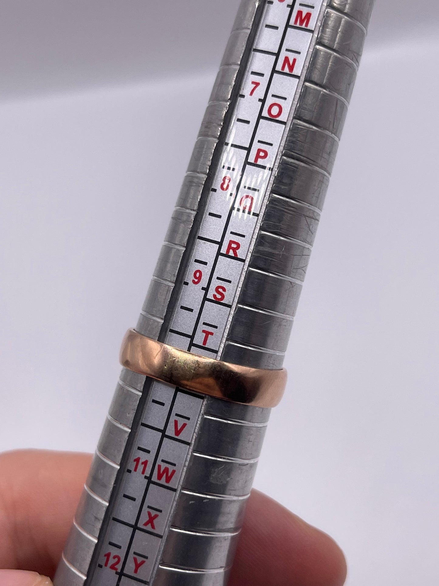 9ct rose gold band