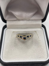 Load image into Gallery viewer, 9ct gold sapphire and diamond ring
