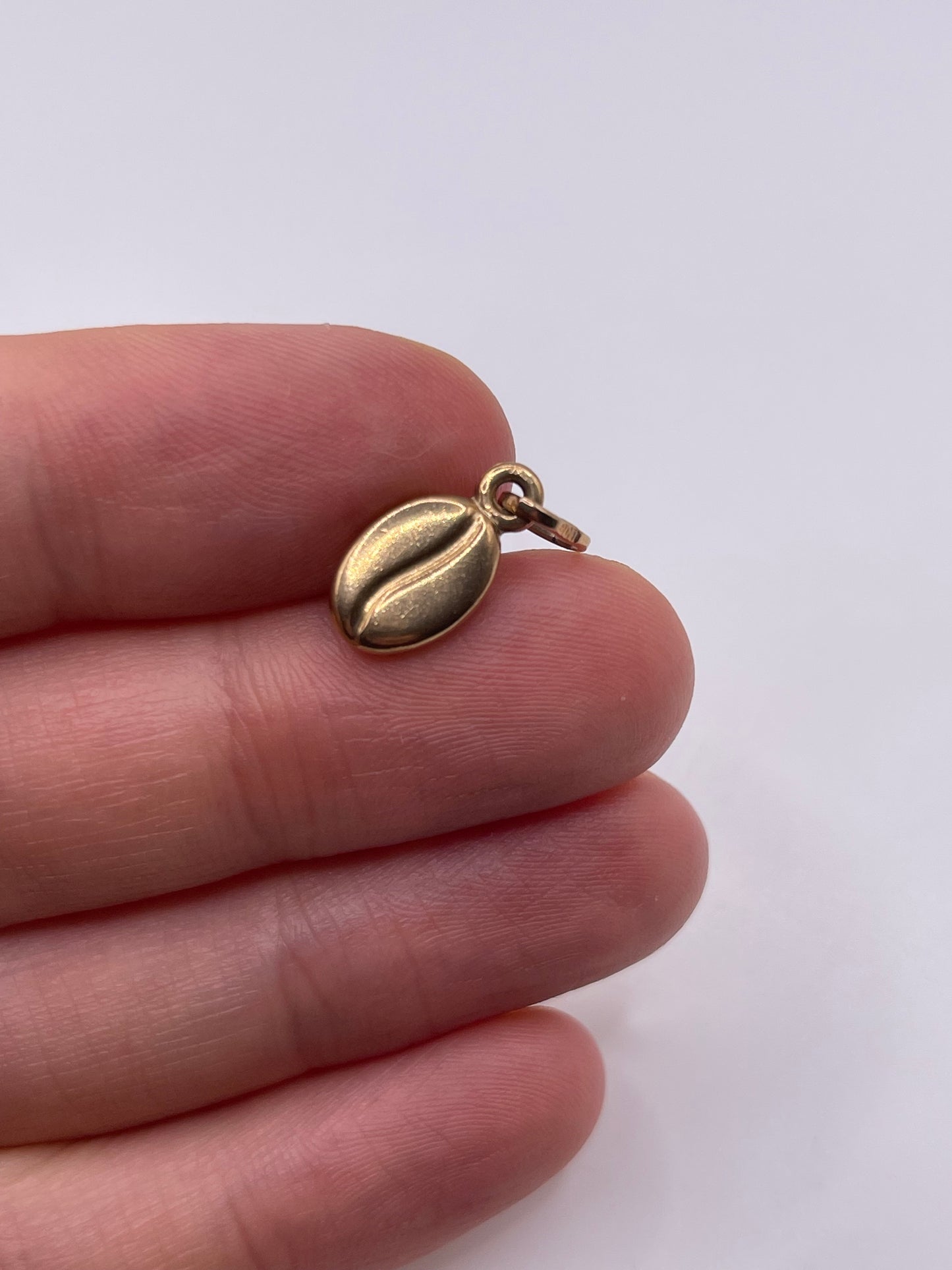 9ct gold coffee bean charm