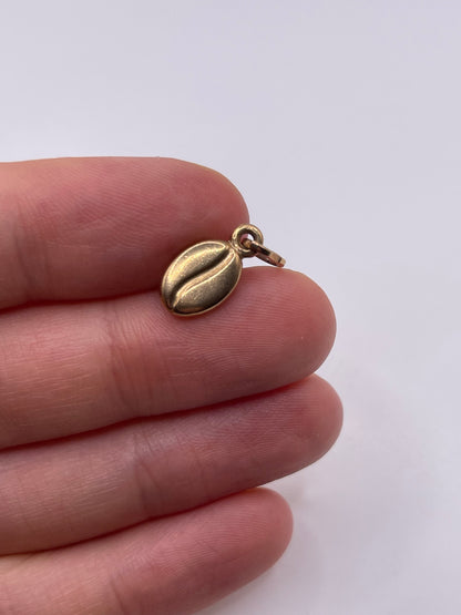 9ct gold coffee bean charm