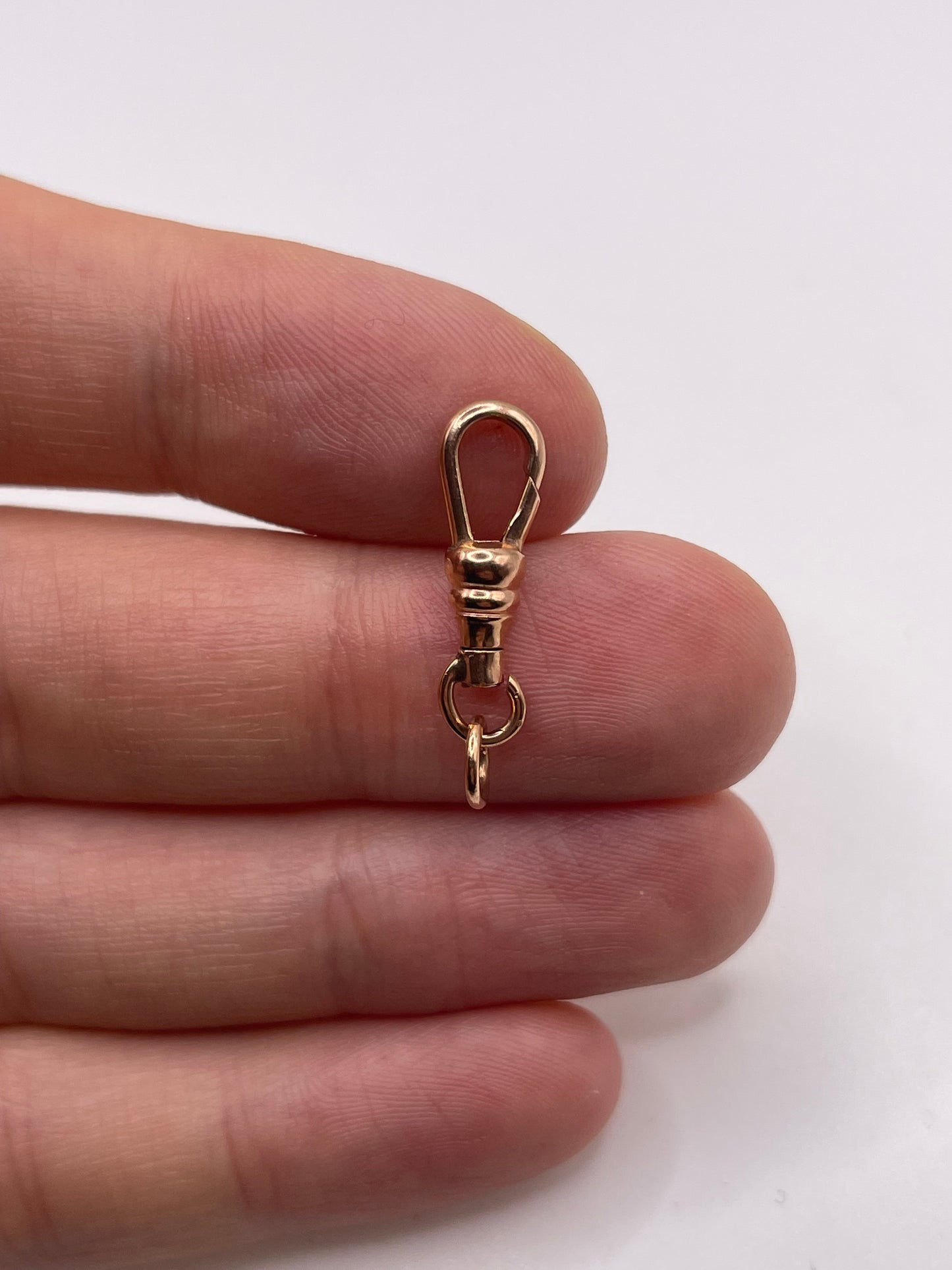 9ct rose gold dog clip 4