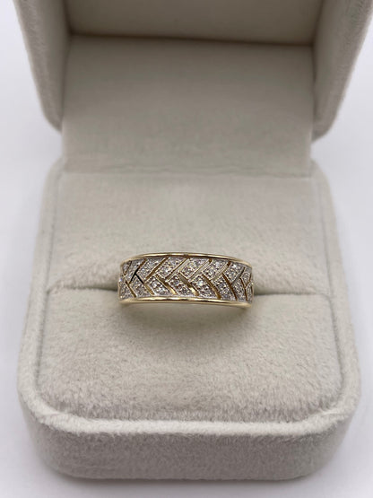14ct gold diamond ring