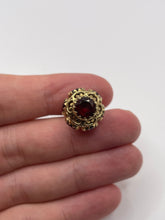 Load image into Gallery viewer, 9ct gold garnet fob pendant
