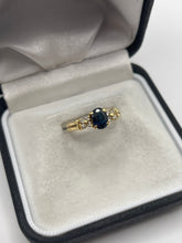 Load image into Gallery viewer, 18ct gold sapphire and diamond ring
