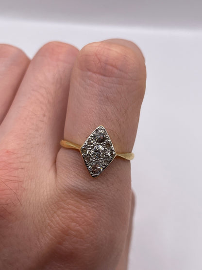 18ct gold platinum diamond ring