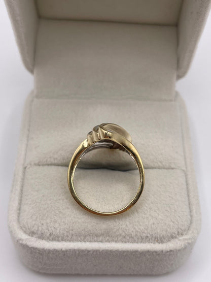 9ct gold diamond cluster ring