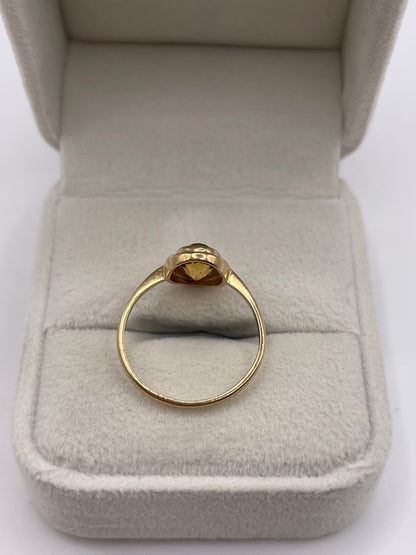 9ct gold citrine ring