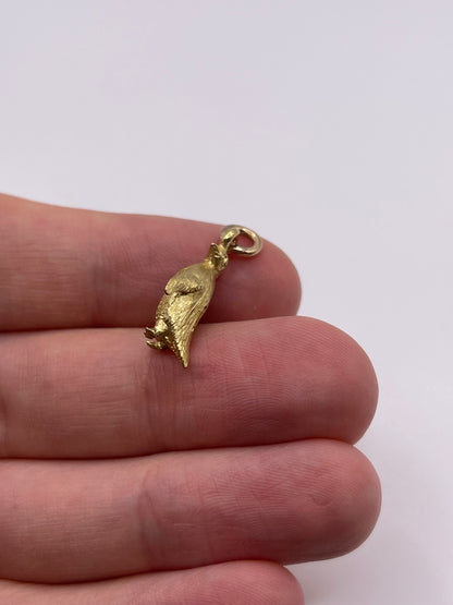 9ct gold penguin charm