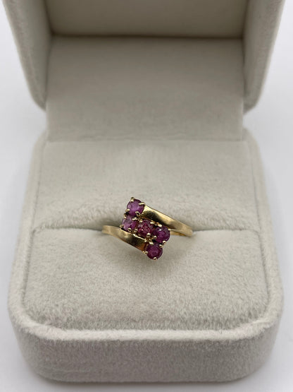 9ct gold ruby ring