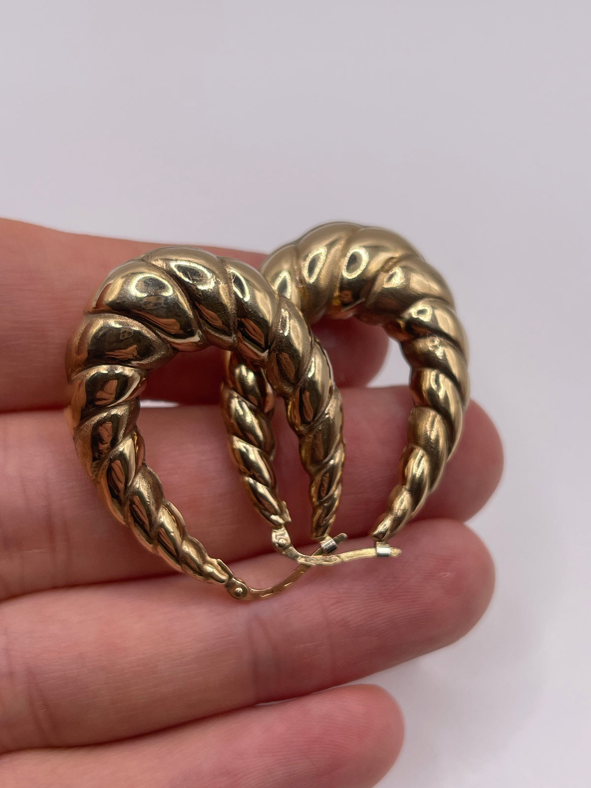 9ct gold Creole earrings