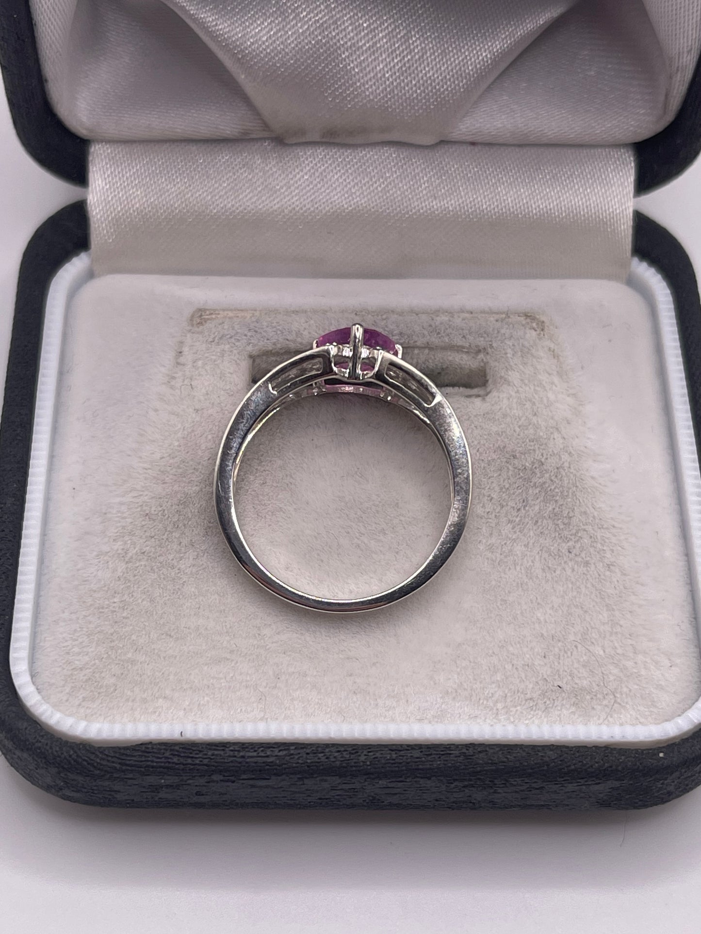 Silver topaz ring