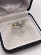 Load image into Gallery viewer, 9ct gold diamond cluster ring
