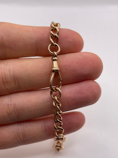 9ct rose gold bracelet