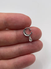 Load image into Gallery viewer, 9ct white gold diamond initial G pendant
